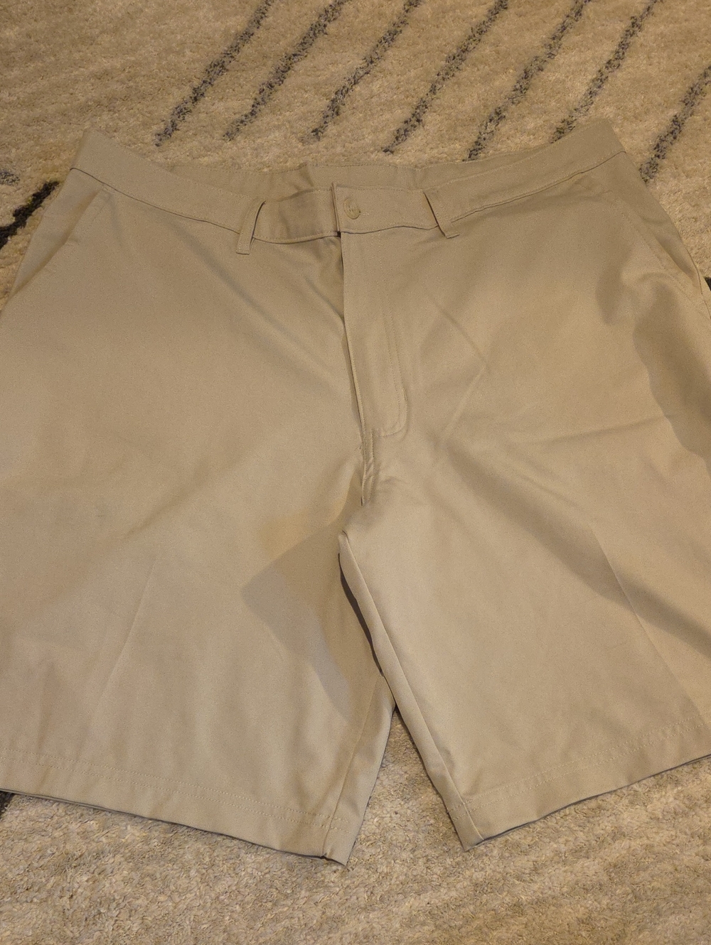 Champion Men's Khaki Flat-Front Shorts